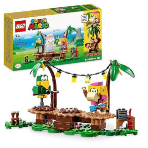 Lego 71421 Super Mario Expansion Set: Jalleo In The Jungle With Dixie Kong With Dixie Kong Figures And Squawks The Parrot, Construction Toy To Combine With Starter Pack