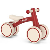 Sereed Balance Bike For 1 Year Old, 10 Inches Aluminum Frame, Red (Ud30), Baby'S First Bike For Boys And Girls, Aiding Babies In Learning To Walk And Develop Balance