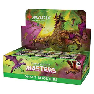 Magic The Gathering Commander Masters Draft Booster Box - 24 Packs (480 Cards)