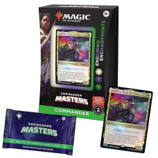 Magic: The Gathering Commander Masters Commander Deck - Enduring Enchantments (100-Card Deck 2-Card Collector Booster Sample Pack + Accessories)