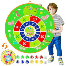 25.5" Large Kids Dart Board With 12 Sticky Balls, Kids Ball Games, Indoor Game/Outdoor Game/Garden Game/Board Game/Fun Partygame Toys, Birthday Gifts For 3-12 Year Old Boys Girls(65Cm)