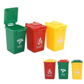 Aiting Trash Can Toy Kids Toy Push Vehicles Garbage Truck'S Trash Cans Mini Curbside Vehicle Garbage Bin