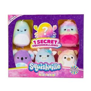 Squishville By Original Squishmallows Fun & Fabulous Squad Plush - Six 2-Inch Squishmallows Plush - Toys For Kids