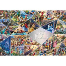 ceaco - Disneys 100th Anniversary - Thomas Kinkade - 100th Anniversary collage - 2000 Piece Jigsaw Puzzle