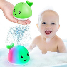 2024 Upgraded Baby Bath Toys, Rechargeable Light Up Bath Toys For Kids 1-3 Babies 6-12 12-18 Months, Whale Sprinkler Spray Water Pool Bathtub Toys Toddlers Infant 1 2 3 4 5, Baby Shower Newborn Gifts