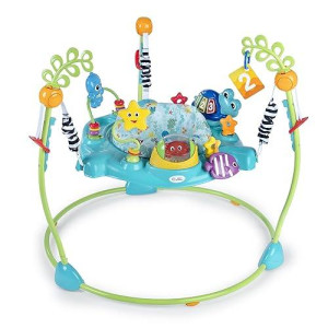 Baby Einstein Ocean Explorers Curiosity Cove 2-In-1 Educational Activity Jumper And Floor Toy, Max Weight 25 Lbs., Ages 6 Months+, Unisex