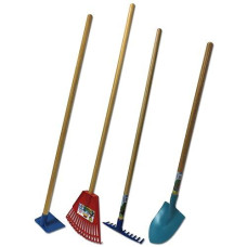 Little Diggers Kids Garden Tool Set - Four-Piece Set - Child Safe Tools - Garden With Your Kids