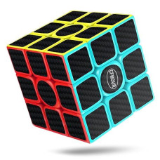 Cfmour Original Speed Cube 3X3X3,Fast Magic Cube For Kids,Smooth Carbon Fiber Cubes,Puzzle Toys