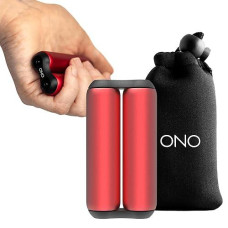 Ono Roller - Handheld Fidget Toy For Adults | Help Relieve Stress, Anxiety, Tension | Promotes Focus, Clarity | Compact, Portable Design (Junior Size/Aluminum, Red)