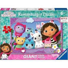 Ravensburger - Puzzle Gabby'S Dollhouse, Collection 125 Giant Floor, 125 Pieces, Puzzle For Kids, Recommended Age 6+ Years