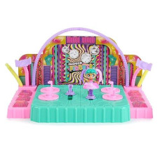 Fashion Fidgets Fashion Show Playset, 2-In-1 Runway And Trading Board With Exclusive Doll