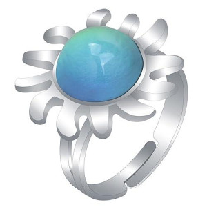 Foecbir Mood Ring Adjustable Size Color Changing Mood Rings For Kids Girls And Boys Birthday Party Favors Christmas The Decorations (Sunlight)