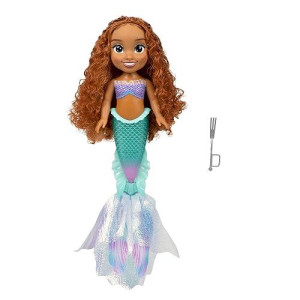 The Little Mermaid Disney Little Mermaid Movie - Stunning 15" Ariel Doll With Pearlised Iridescent Tail And Sparkling Fabric Fins