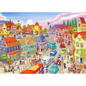 Jigsaw Puzzles For Adults 1000 Piece Puzzle For Adults 1000 Pieces Puzzle 1000 Pieces-Small Town Life