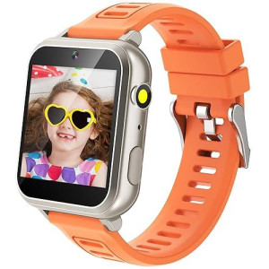Kids Game Smart Watch For Kids With 24 Puzzle Games Hd Touch Screen Camera Video Music Player Pedometer Alarm Clock Flashlight 12/24 Hr Kids Watch Gift For 6-12 Year Old Boys Girls Toys For Kids