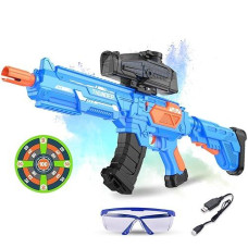 Msmv Gel Ball Blaster Toy,Eco-Friendly Splatter Ball Blaster With 100000+ Water Beads,Children'S Birthday Gifts For Activities Team Games Outdoor Games, Ages 12+(Blue)