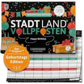 Stadt Land Vollpfosten - Geburtstags Edition - Happy Birthday.