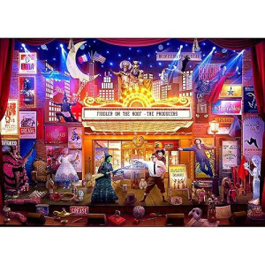 Toynk - Broadway'S Best 1000-Piece Jigsaw Puzzle By Rachid Lotf | Fun Brain Teaser, Toys & Games For Kids And Adults | 28 X 20 Inches