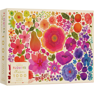 Elena Essex 1000 Piece Puzzle For Adults - Flowers In Bloom Puzzles Puzzles For Adults 1000 Pieces Colorful Floral Rainbow Gradient Jigsaw Puzzles Jigsaws Size 20X28 Inches