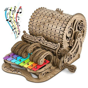 Nicknack 3D Wooden Puzzle Model Kits For Adults & Teens Wood Musical Mechanic Puzzle Kids Christmas Birthday Gift