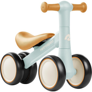 Retrospec Cricket Baby Walker Balance Bike With 4 Wheels For Ages 12-24 Months - Toddler Bicycle Toy For 1 Year Old�S - Ride On Toys For Boys & Girls