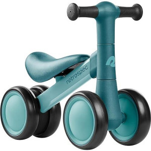 Retrospec Cricket Baby Walker Balance Bike With 4 Wheels For Ages 12-24 Months - Toddler Bicycle Toy For 1 Year Old