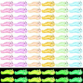 Suzile 60 Pcs Mini Resin Animals Caterpillars Miniature Figures Luminous Mini Resin Charms Miniature Garden Accessories Micro Landscape Ornaments For Diy Outdoor Decor Party Decorations (Bright Color)