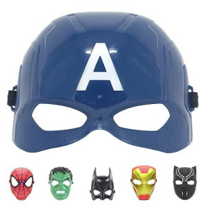 Hulk Mask For Kids,Superhero Costumes Children'S Birthday Parties, Hulk Toys Gifts For Halloween Cosplay Parties (Captain America)
