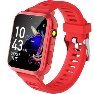 Smart Watch For Kids, Gift For Girls Age 5-12, 24 Puzzle Games Hd Touchscreen Kids Watches With Camera Mp3 Music Video Pedometer Flashlight 12/24 Hr Educational Toys For 6 8 10 12 Year Old Girl