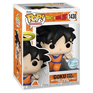 Funko Pop! Animation: Dragon Ball Z - Goku With Wings (Angel) Special Edition Multicolor Vinyl Figure Exclusive #1430 - Common Only