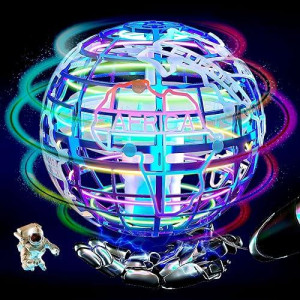 Rieyon Flying Orb Ball 2023 Newest Upgrade Hover Boomerang Ball 6 Lighting Effects Cool Toys For Kids Teen Adults Indoor Outdoor Flying Ball Toy