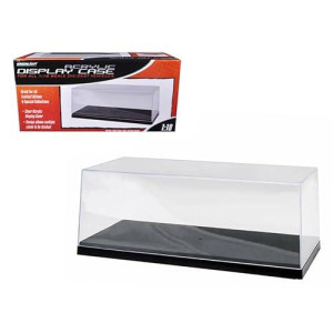 Collectible Display Show Case for 1/18-1/24 Scale Model Cars with Black Plastic Base by Greenlight