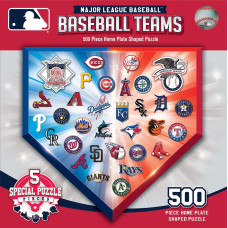 Mlb Baseball Home Plate Shaped Puzzle 500 Piece