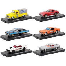 Drivers 6 Cars Set Release 46 In Blister Packs 1/64 Diecast Model Cars By M2 Machines