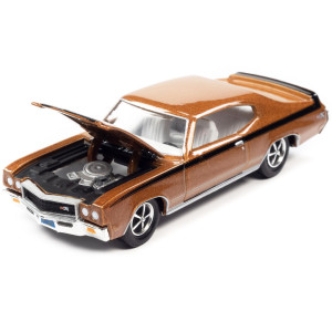 1970 Buick Gsx Orange Metallic With Black Stripes And Hood Racing Champions Mint 2022 Release 2 Limited Edition To 8500 Pieces Worldwide 1/64 Diecast Model Car By Racing Champions