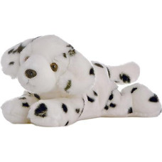 Aurora� Adorable Flopsie� Domino� Stuffed Animal - Playful Ease - Timeless Companions - White 12 Inches