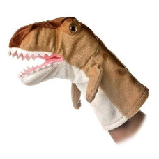 Aurora� Interactive Hand Puppet T-Rex Stuffed Animal - Storytelling Adventures - Playful Learning - Brown 10 Inches