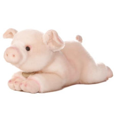 Aurora� Adorable Miyoni� Pig Stuffed Animal - Lifelike Detail - Cherished Companionship - Pink 11 Inches