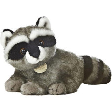 Aurora� Adorable Miyoni� Raccoon Stuffed Animal - Lifelike Detail - Cherished Companionship - Gray 10 Inches