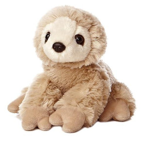 Aurora Adorable Mini Flopsie Sloth Stuffed Animal - Playful Ease - Timeless Companions - Brown 8 Inches