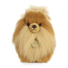 Aurora Adorable Miyoni Pomeranian Stuffed Animal - Lifelike Detail - Cherished Companionship - Brown 9 Inches