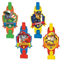 Paw Patrol Multicolor Party Blowouts - 5", 8 Pieces - Perfect Birthday Party Favors For Kids