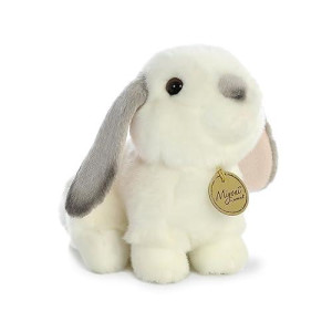 Aurora Adorable Miyoni Lop Eared Rabbit Stuffed Animal - Lifelike Detail - Cherished Companionship - Grey 8 Inches