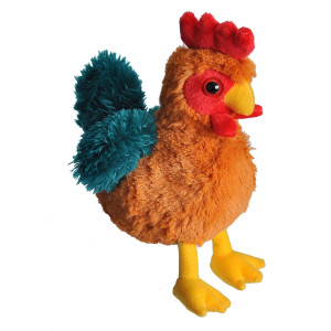 Wild Republic Rooster Plush, Stuffed Animal, Plush Toy, Gifts for Kids, HugEms 7 inches
