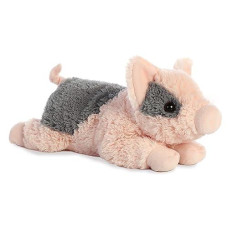 Aurora Adorable Flopsie Tidbit Mini Pig Stuffed Animal - Playful Ease - Timeless Companions - Pink 12 Inches