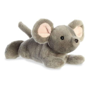 Aurora Adorable Mini Flopsie Missy Mouse Stuffed Animal - Playful Ease - Timeless Companions - Gray 8 Inches
