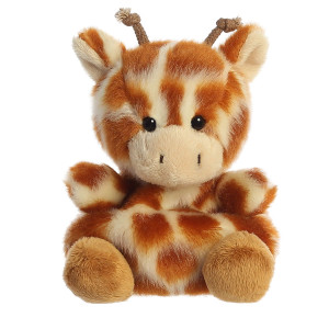 Aurora Adorable Palm Pals Safara Giraffe Stuffed Animal - Pocket-Sized Fun - On-The-Go Play - Brown 5 Inches