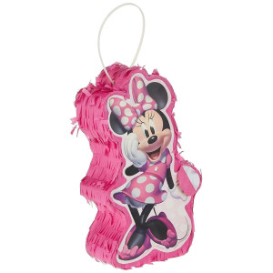 Pink Minnie Mouse Forever Mini Decoration - 4 W x 7 H, 1 Count - Sturdy & Eye-Catching Design - Perfect Party Surprise & Fun