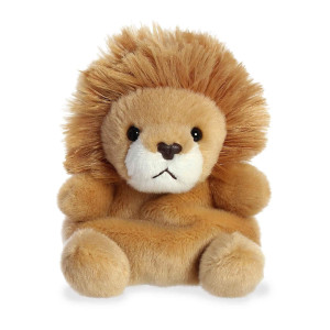 Aurora Adorable Palm Pals Leno Lion Stuffed Animal - Pocket-Sized Fun - On-The-Go Play - Brown 5 Inches