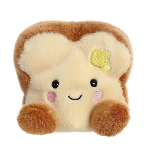 Aurora Adorable Palm Pals Buttery Toast Stuffed Animal - Pocket-Sized Fun - On-The-Go Play - Brown 5 Inches
